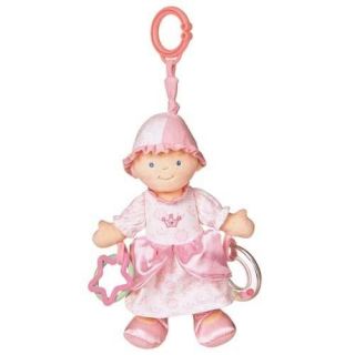   Princess Activity Toy Stuffed Baby Doll Girl NEW Car Seat Hanger Pink