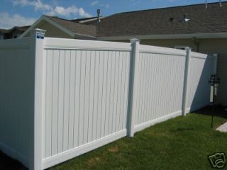 Bufftech Lexington Privacy Fence Panel 6x8, White