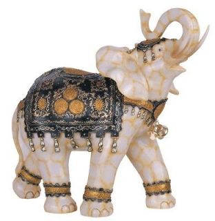 Marble Ivory Color Design Thai Elephant Figurine Gift