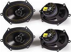   of Kicker 11DS68 6x8 2 Way Coaxial Car Speakers Totaling 280 Watts
