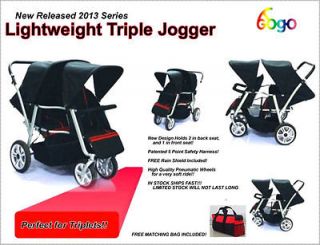   Triple Triplet Baby Jogger Stroller Infant Roller Outdoor Chair
