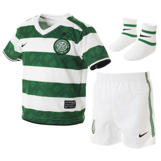 New Glasgow Celtic FC Nike infants home football shirt shorts socks 