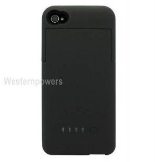 iPhone 4 4S Extended Power Battery Quick Charging Case 1900mAh +Screen 