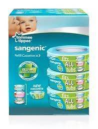   TIPPEE SANGENIC NAPPY BAG BIN REFILL CASSETTES   NEW FITS ALL TUBS