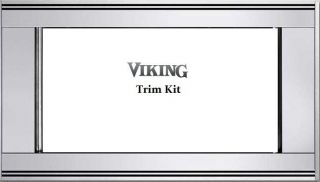Viking 36 Stainless Steel Microwave Built in Trim Kit VMTK361SS