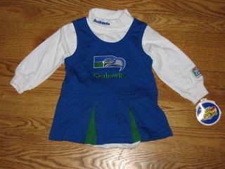   Seahawks Baby Girls Cheerleader Dress Size 24M 24 Mo Cheerleading