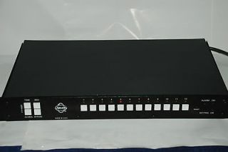 Pelco VA 6112, 12 Channel Video Switcher, 12 Inputs, Alarm, Good 