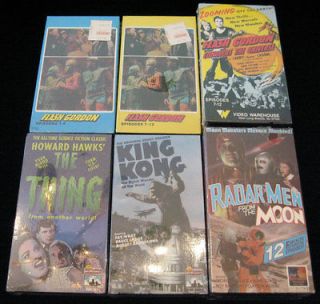 NEW SEALED SCIENCE FICTION VHS MOVIES KING KONG, FLASH GORDON, THE 