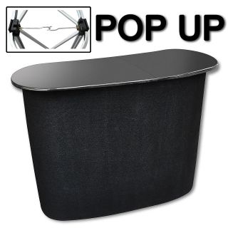 Portable Pop Up Podium Counter Table Stand w Carry Bag Velcro Trade 