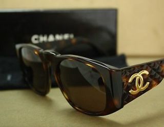   CHANEL Sunglasses Classic Brown Gold EXLNT BOX Mod. 0003 80 CC Shades