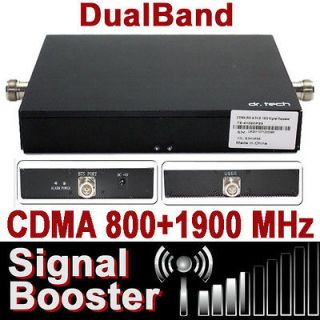 Dr Tech DualBand CDMA 800/1900MHz CellPhone Signal Booster Amplifier 