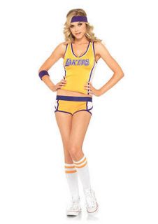 Womens Sexy Lakers Uniform Sports Halloween Costume