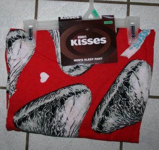 NEW Mens HERSHEYS KISSES Red Valentine Lounge Pants ~Various Sizes~