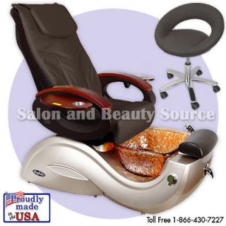   Pedicure Pedi Spa Chair Toepia GX Glass Bowl Salon Equipment Furniture