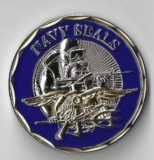 Navy SEALS Trident Special Forces Challenge Coin E_St