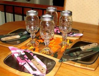   Redneck Hillbilly Mason Jar Wine Glasses   16oz Standard Wine Glass