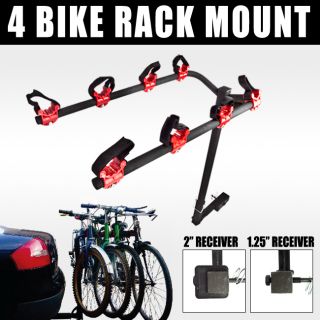   Rack for 4 Bicycle Hitch Mount Carrier Car Truck Auto Folds Down New