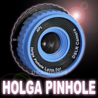 Holga Pinhole Lens HPL N Blue Nikon DSLR D3100 D3000 D700 D90 D5100 