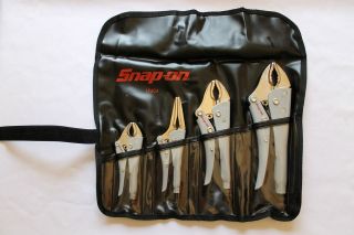 Snap On Pliers,4 Piece Combination Locking Pliers Set , Brand New