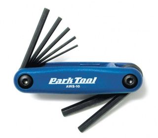 PARK TOOL AWS 10 FOLD UP HEX WRENCH SET 1.5MM TO 6MM BIKE BICYCLE 