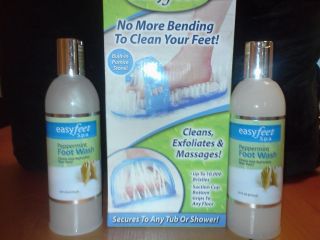   CLEANSING SHOWER MASSAGE & 2 PEPPERMINT FOOT WASH AS SEEN ON TV