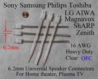   Sony Samsung LG Philips home theater/Plasma TV speaker connectors