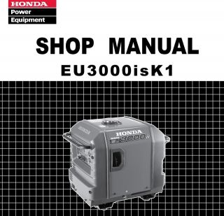 Honda EU3000isK1 EU3000 Generator Service Repair Manual 61ZS9500E1