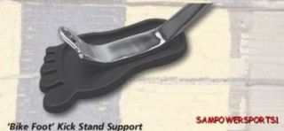 BLACK KICKSTAND SUPPORT PAD STAND BIKE FOOT FOR HARLEY MOTORCYCLE 