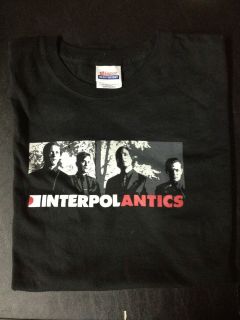 Interpol New 100% Preshrunk Cotton Short T Shirt Large Original 