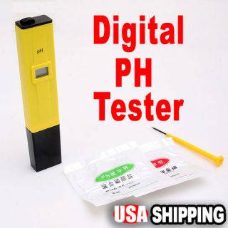 Digital pH Meter Tester Water +2 Pouches of Calibration