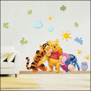 WINNIE THE POOH Art MURAL decal Wall Paper Sticker KIDS