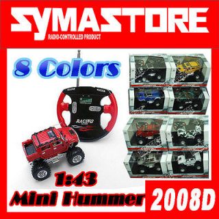 43 R/C RC Mini Hummer Toys Truck Car No. 2008 D (8 colors) birthday 