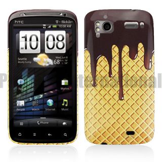Cute Ice cream Hard Back Case Skin Cover For HTC Sensation 4G XE