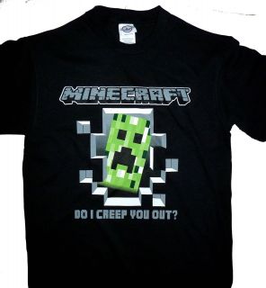 CREEPER Minecraft Creeper   T Shirt   100% cotton COLORS SIZES GAME OF 