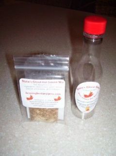   Gift Make Your Own Bhut Jolokia Hot Sauce Kit & Ghost Pepper Dip Mix