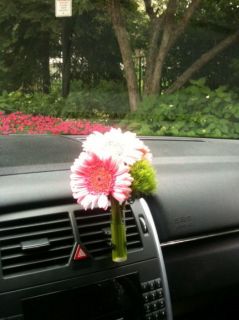   Flower VASE (with flower) Fit Any Air Vent Style. Beetle/ Dashboard