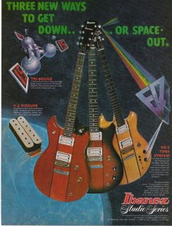 1979 GET DOWN OR SPACE OUT IBANEZ STUDIO SERIES GUITARS AD