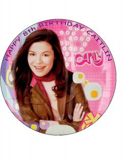 ROUND ICARLY PERSONALISED ICING SHEET CAKE TOPPER