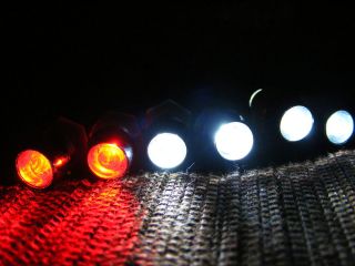 RC LED LIGHT KIT 2 WHITE 2 RED,TRAXXAS,HP​I,LOSI, NEW