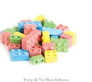 Set of 12 BAGS of LEGO Brick Blocks CANDY Party Favors