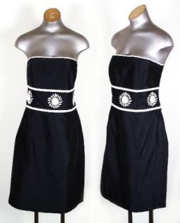 NWT CK Bradley Savannah dress Black/White 10