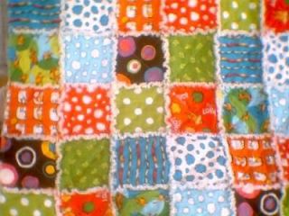 Rag quilt blanket Baby toddler Dr. Seuss The Lorax