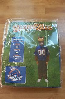 BOISE STATE BRONCO MASCOT WEAR BY INFINITY SIZE SMALL IN KIDS SIZE 4 6 