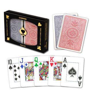 COPAG Plastic Playing Cards 4 Color Index Poker Size Jumbo Index