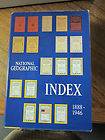 National Geographic Index 1888 1946 1967 Hardcover, Very Fine 