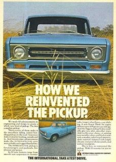 1969 International Harvester Pickup Truck Original Ad