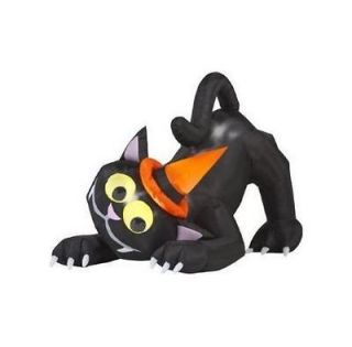 Black 6 foot cat animated Airblown inflatable OOOh soo cute and spooky