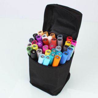   with bag) Portable Alcohol based Ink Round drawing Marker Pen New