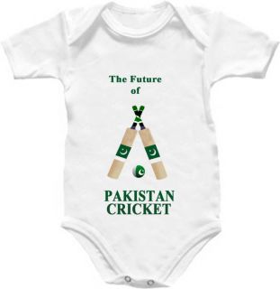 Pakistan Cricket Baby Grow Future Babygrow Shirt Kit