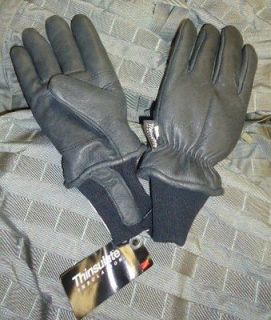 Insulated Cold Weather Military GI Gloves Winter Thinsulate Black Men 